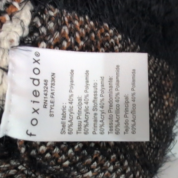 Foxiedox The Softest Cozy Open front Acrylic Camo/Animal Print Cardigan Size M - Picture 8 of 9